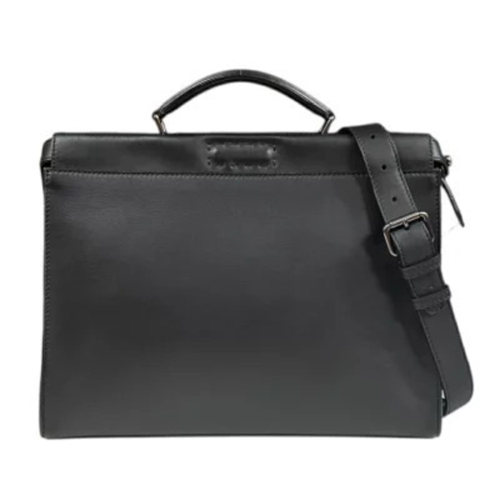 Fendi Peekaboo Fit Shoulder Bag Leather Black